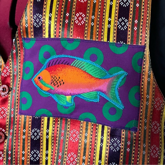 Phish phexico party time vest fishman donuts tropical island Mardi Gras - Picture 3 of 9